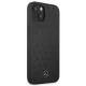 Mercedes iPhone 13 mini Case Leather Stars Pattern, Black