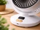 Wireless Oscillating Desk Fan with Timer and 6 Speeds, White