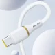 Dudao L25T USB-A - USB-C silikoninis laidas 5A 1m, baltas