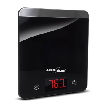 GreenBlue GB171 Digital Kitchen Scale, 5kg/1g, Black