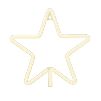 Forever Light FLNE22 LED Neon Star, Warm White
