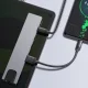 USB-C šakotuvas 8-in-1 (HDMI 4K, RJ45, SD/TF, USB 3.0, 100W PD)