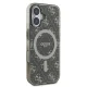Guess dėklas iPhone 16 Plus telefonui IML 4G Background MagSafe, rudas