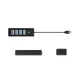 Orico PW4U-U3 USB šakotuvas su 4x USB 3.0 jungtimis, juodas