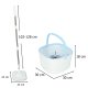 Spin Mop with Bucket and Clean/Dirty Water Separation System