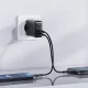 Acefast A5 sieninis įkroviklis USB Type-C / USB 32W, juodas