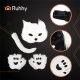 Ruhhy 00026249 Cat/Fox/Wolf Costume 4-Piece Set, White