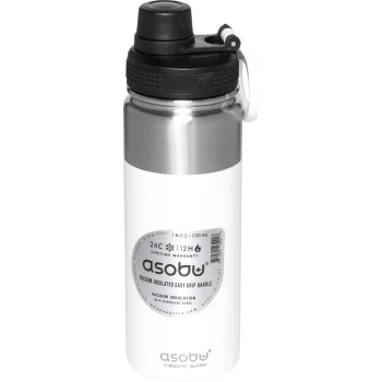 Asobu Alpine Flask Insulated Bottle, 530ml, White