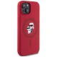 Karl Lagerfeld Silicone Karl&Choupette MagSafe dėklas telefonui iPhone 15, raudonas