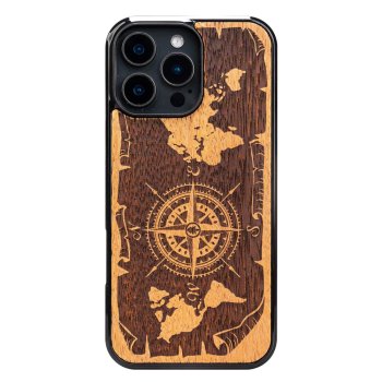 Bewood Wooden Case for iPhone 16 Pro MERBAU WINDOW ROSE