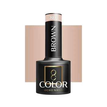Ocho Nails Gel Polish Brown 801, 5g