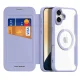 Dux Ducis Skin X Pro iPhone 16 atverčiamasis dėklas su MagSafe, violetinis
