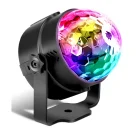 LED RGB disko rutulys vakarėlių apšvietimui, 3W