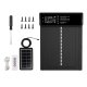 Automatinės solarinės vištidės durys su pulteliu Case 136772, juodos