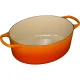 Le Creuset Signature ovalus ketaus troškintuvas 31 cm, 6.3 l, Volcanic oranžinis