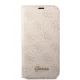 Apple iPhone 14 Plus 6.7\" Guess 4G Vintage Gold Logo Book Case Cover (GUBKP14MHG4SHP), Pink