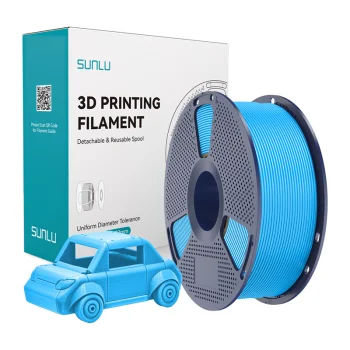 3D spausdintuvo plastikas Sunlu PETG C, cianas