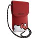 Hello Kitty Leather Hiding Kitty Cord telefonas krepšelis, raudonas