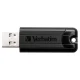 USB atmintinė Verbatim Store \'n\' Go PinStripe 64 GB USB 3.0 (49318), juoda