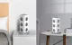Vertikalus ilgintuvas BlitzWolf BW-EC3, 12 lizdų, 2x USB-A, 2x USB-C, 1.8m