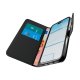 Puro Wallet Stand atverčiamas dėklas iPhone 17 telefonui, juodas