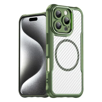 Leading Series MagSafe TPU Case for iPhone 16 Pro - Green