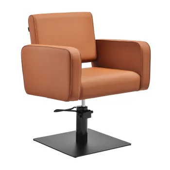 Hairdressing Chair Gabbiano Bilbao Hydraulic, Brown / Black