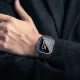 AmazingThing Titan Pro aliuminio dėklas Apple Watch 11 46mm, juodas