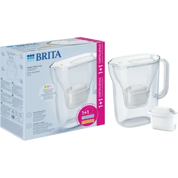 Vandens filtravimo ąsotis Brita Style Essential 2.4 l su 2 kasetėmis, baltas