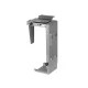 Maclean MC-713 S Under-Desk PC Mount Holder, Silver