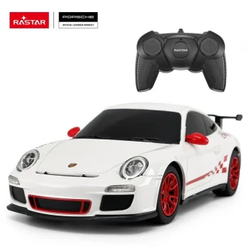 Radijo bangomis valdomas automobilis Rastar Porsche 911 GT3 RS 39900, 1:24, baltas