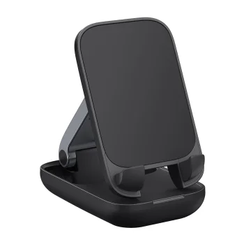 Desk Phone Stand Baseus Seashell Series Folding Holder, Black