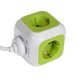 „Greenblue MagicCube“ šakotuvas su 4 lizdais ir 2 USB (1.4m), vokiškas kištukas