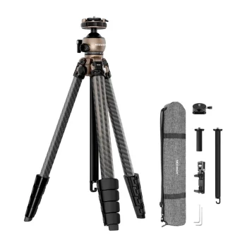 Neewer LT35 anglies pluošto kelioninis trikojis su 360° rutuline galvute