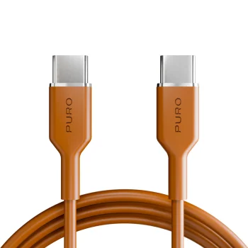 Puro ICON USB-C to USB-C laidas, 1.5 m, oranžinis