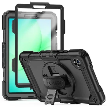 Tech-Protect Solid dėklas, skirtas Samsung Galaxy Tab A9 / A11 8.7, juodas