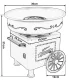 Cotton Candy Machine, 500W, Blue