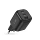 Tech-Protect NCA100W-GaN 100W sieninis įkroviklis (2x USB-C, 1x USB-A)