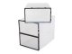 Modular Shoe Organizer Box with Transparent Flap