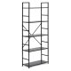 Modernhome CWJ6024144LG medinė lentyna su 5 lentynomis, juoda