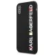 Karl Lagerfeld Glossy Bauhaus dėklas telefonui iPhone X / XS, juodas
