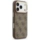 Guess 4G PU Classic Logo MagSafe dėklas iPhone 17 Pro, rudas