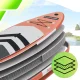 AquaPaddle SUP irklentė 320 cm su irklu, pompa ir kuprine, iki 180 kg