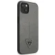 Telefono dėklas Guess iPhone 13 / 14 / 15 6.1\" Saffiano Triangle Logo, sidabrinis