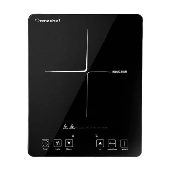 Amzchef CB16-BK vienvietė indukcinė kaitlentė 2000W, juoda