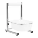 Pedicure Footbath with Adjustable Height Stand Chrome