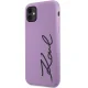 Karl Lagerfeld dėklas iPhone 11 / XR, Silicone Signature, violetinis
