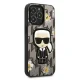 Karl Lagerfeld Flower Ikonik Karl dėklas iPhone 13 / 13 Pro, pilkas