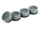 Anti-Vibration and Anti-Slip Noise Reducing Pads for Washing Machine, 4 pcs, 6.5 × 3.2 cm, Grey