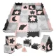 Educational Foam Puzzle Play Mat for Kids 150 x 150 cm, Pink